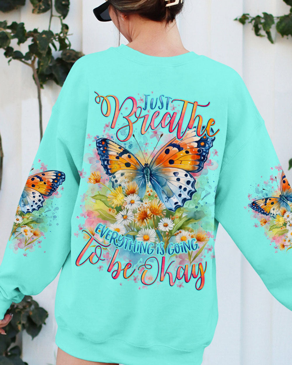 JUST BREATHE BUTTERFLY ALL OVER PRINT - TLNO2602241