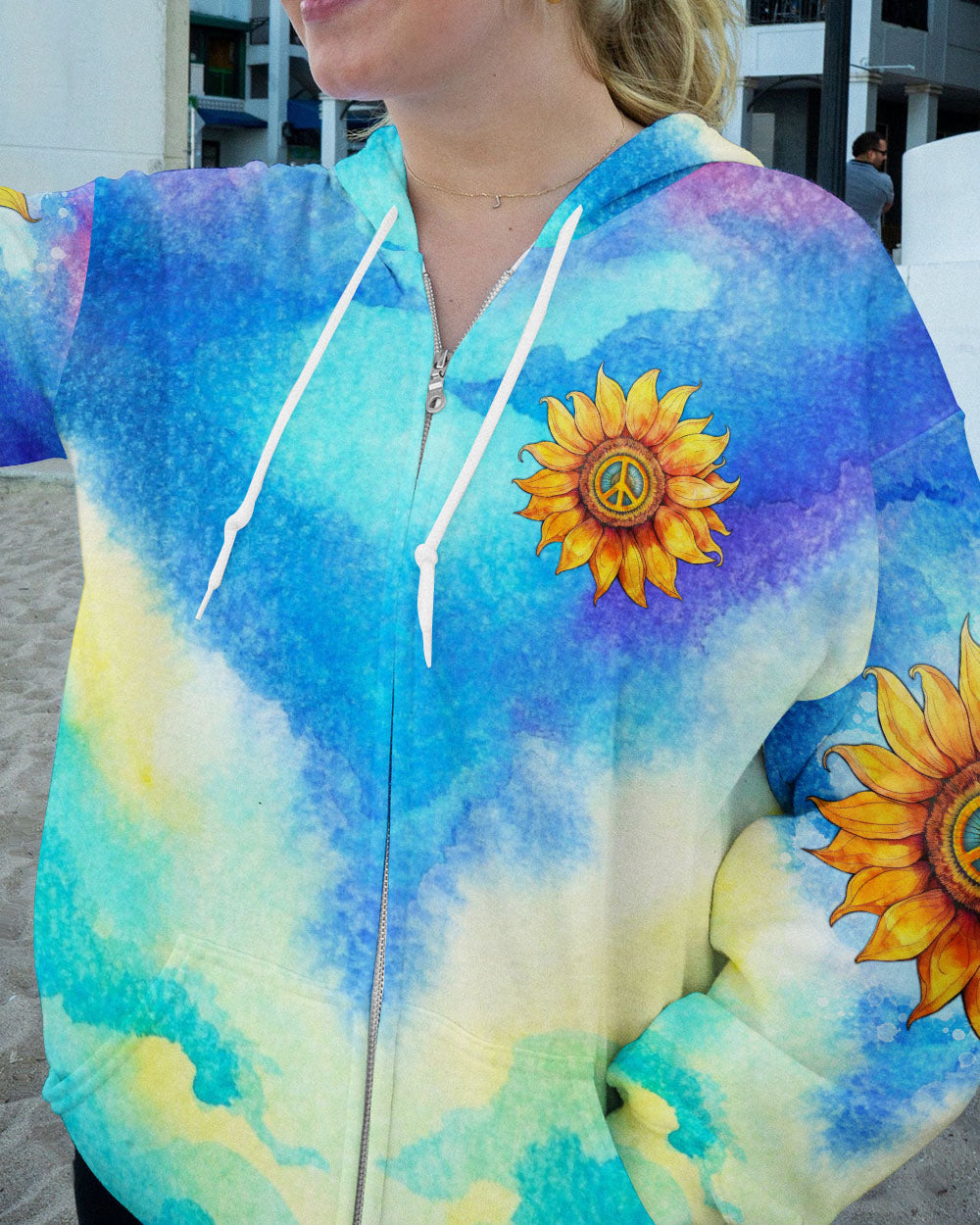 HIPPIE SOUL SUNFLOWER WATERCOLOR ALL OVER PRINT - TLNO2605232