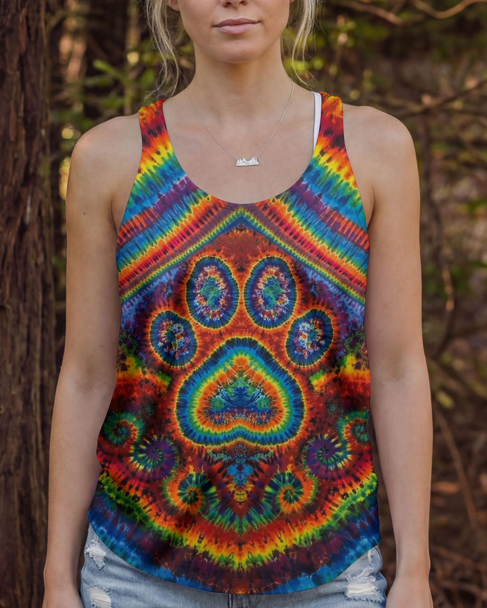 PAW PRINT COLORFUL PATTERN ALL OVER PRINT - TLNO2612251