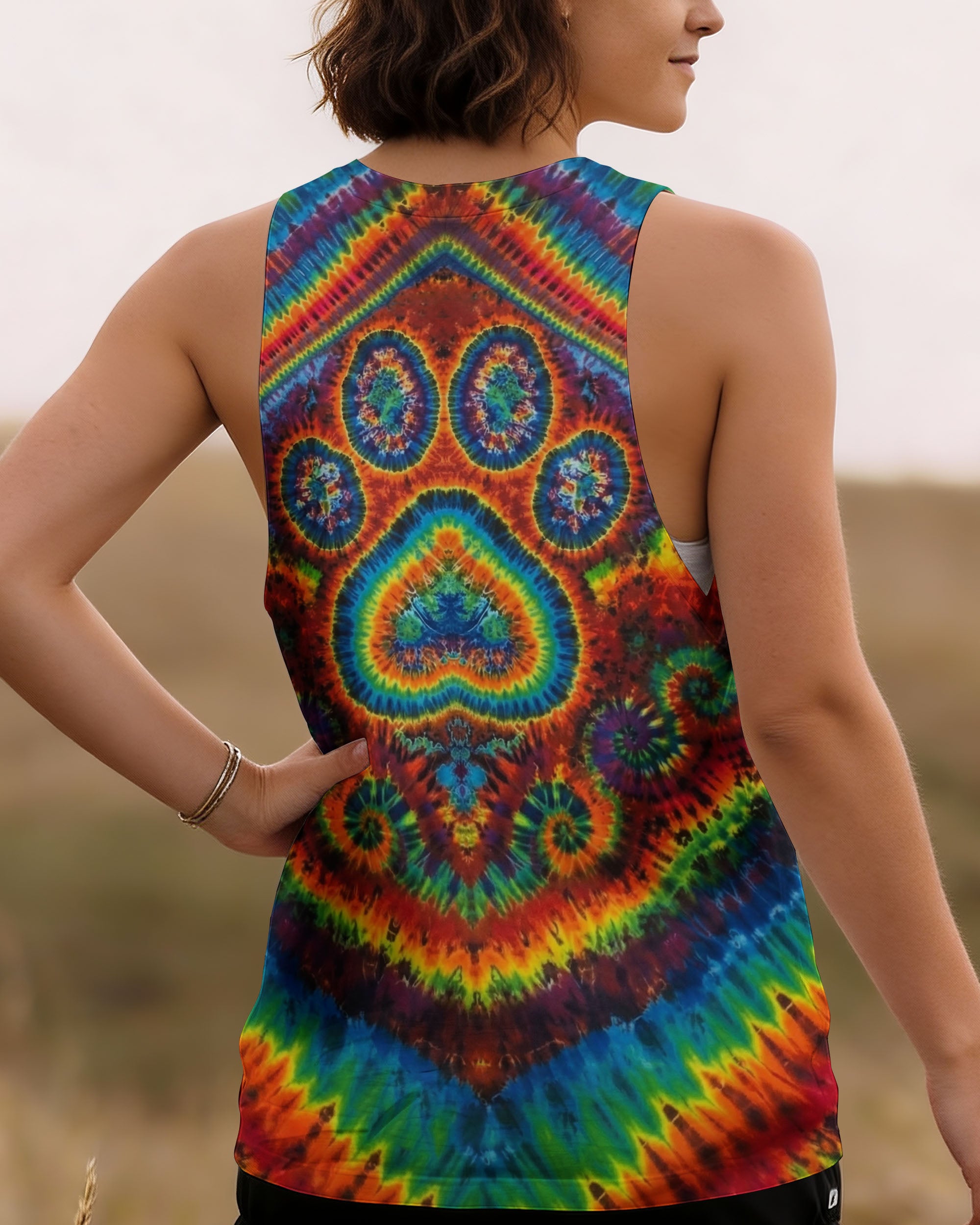 PAW PRINT COLORFUL PATTERN ALL OVER PRINT - TLNO2612251