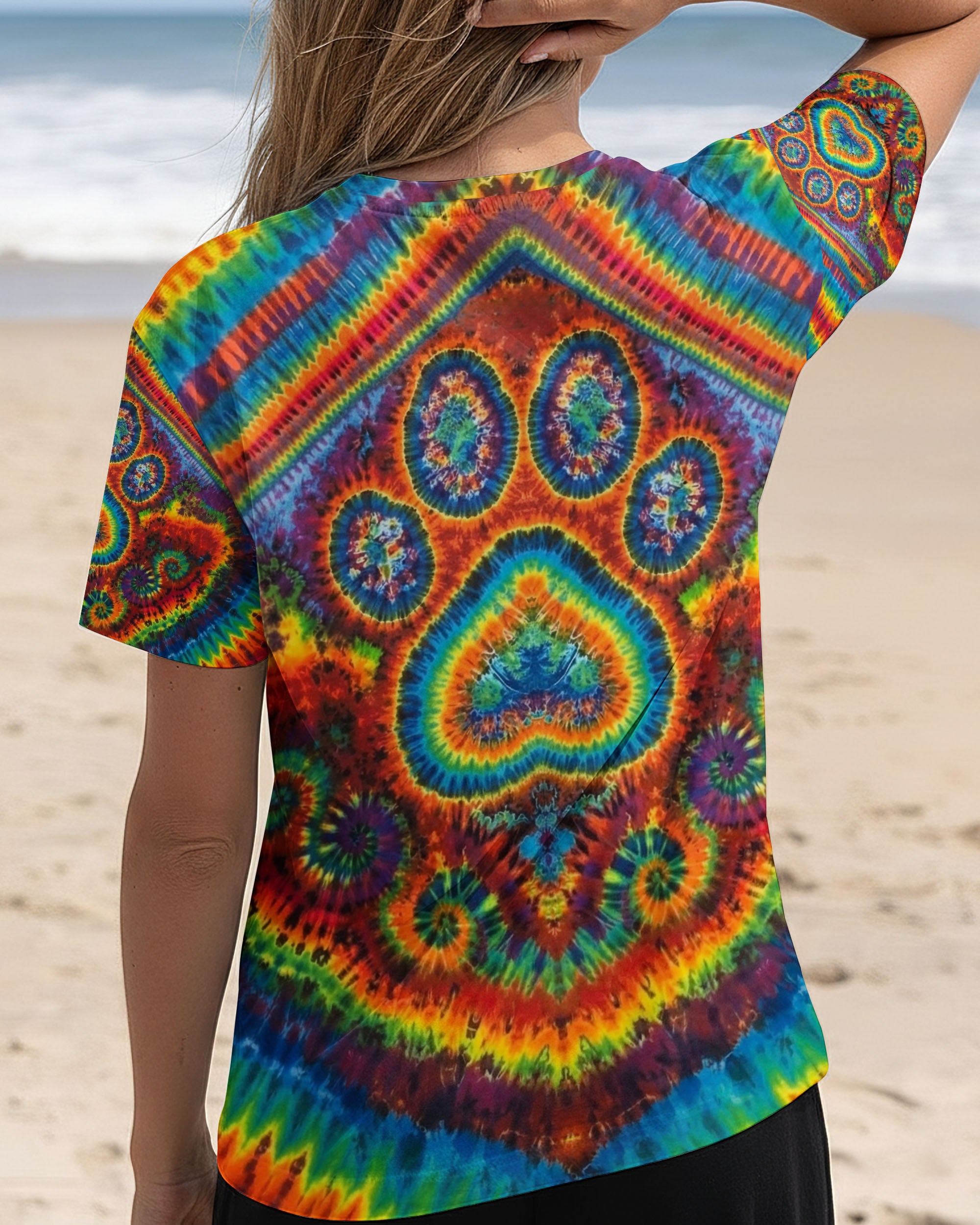 PAW PRINT COLORFUL PATTERN ALL OVER PRINT - TLNO2612251