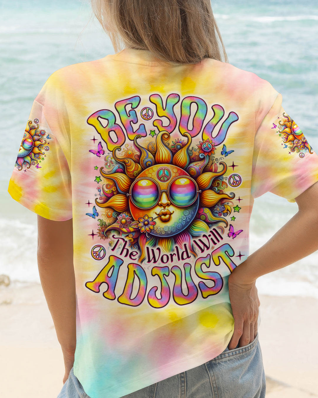 BE YOU THE WORLD WILL ADJUST SUN ALL OVER PRINT - TLNO2705251