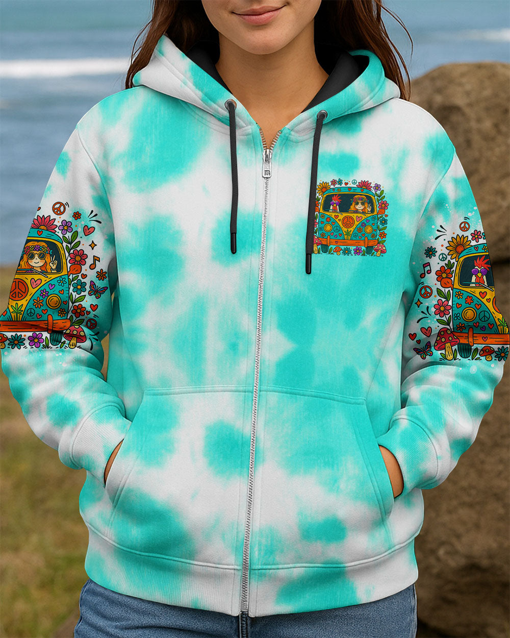 HAPPINESS BUS TIE DYE ALL OVER PRINT - TLNO2706253