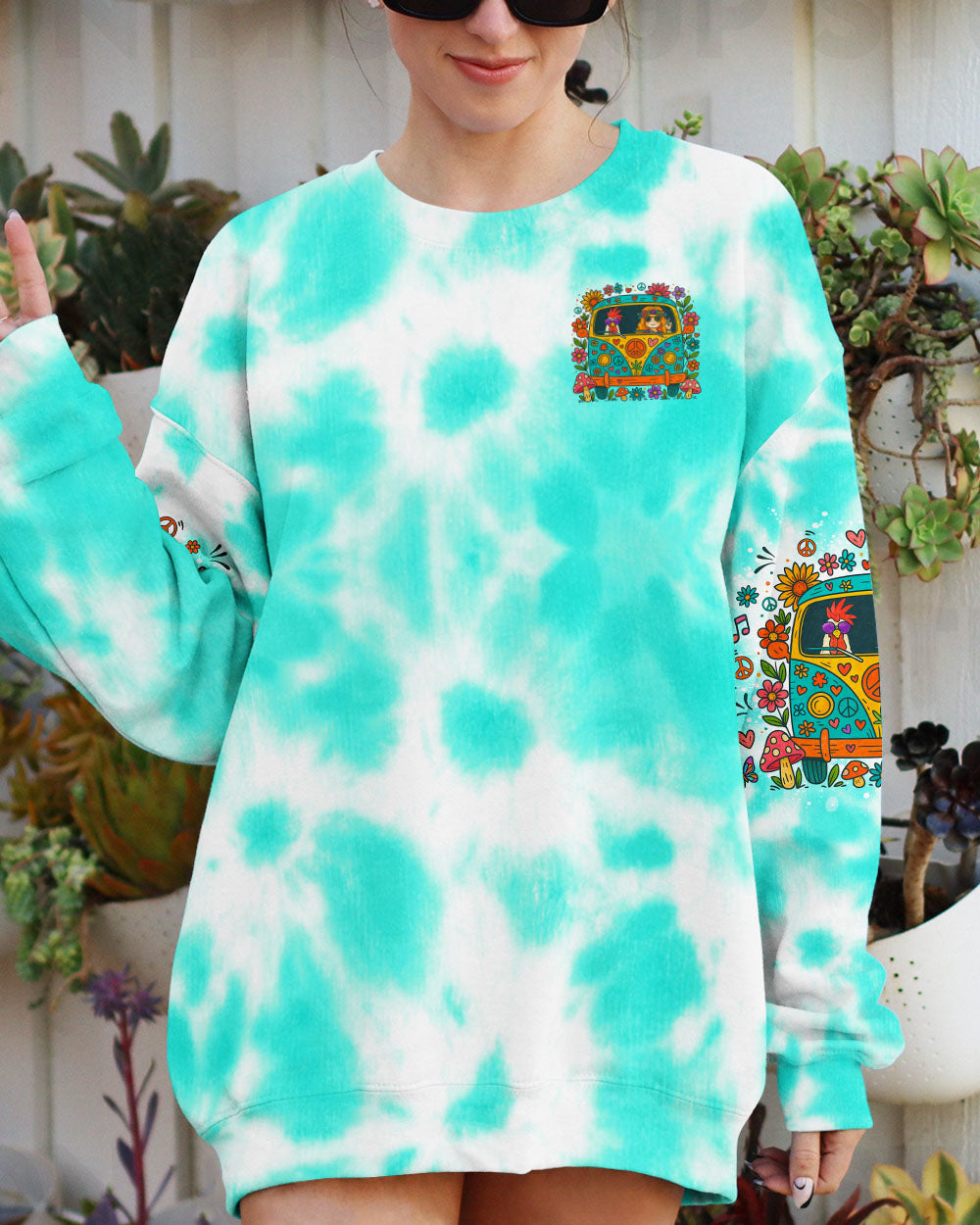 HAPPINESS BUS TIE DYE ALL OVER PRINT - TLNO2706253