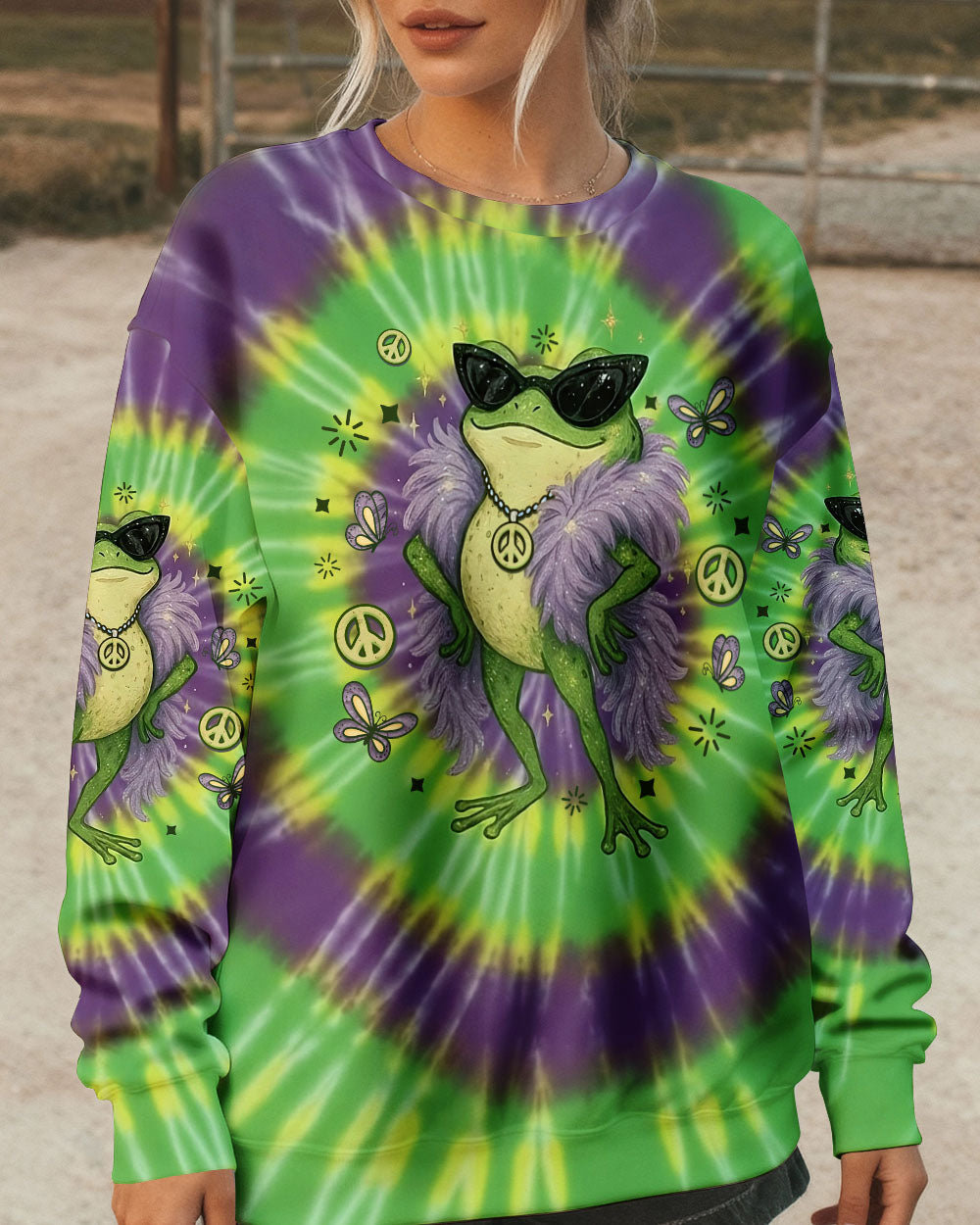 FROG OFF I'M FABULOUS SWIRL ALL OVER PRINT - TLNO2712251
