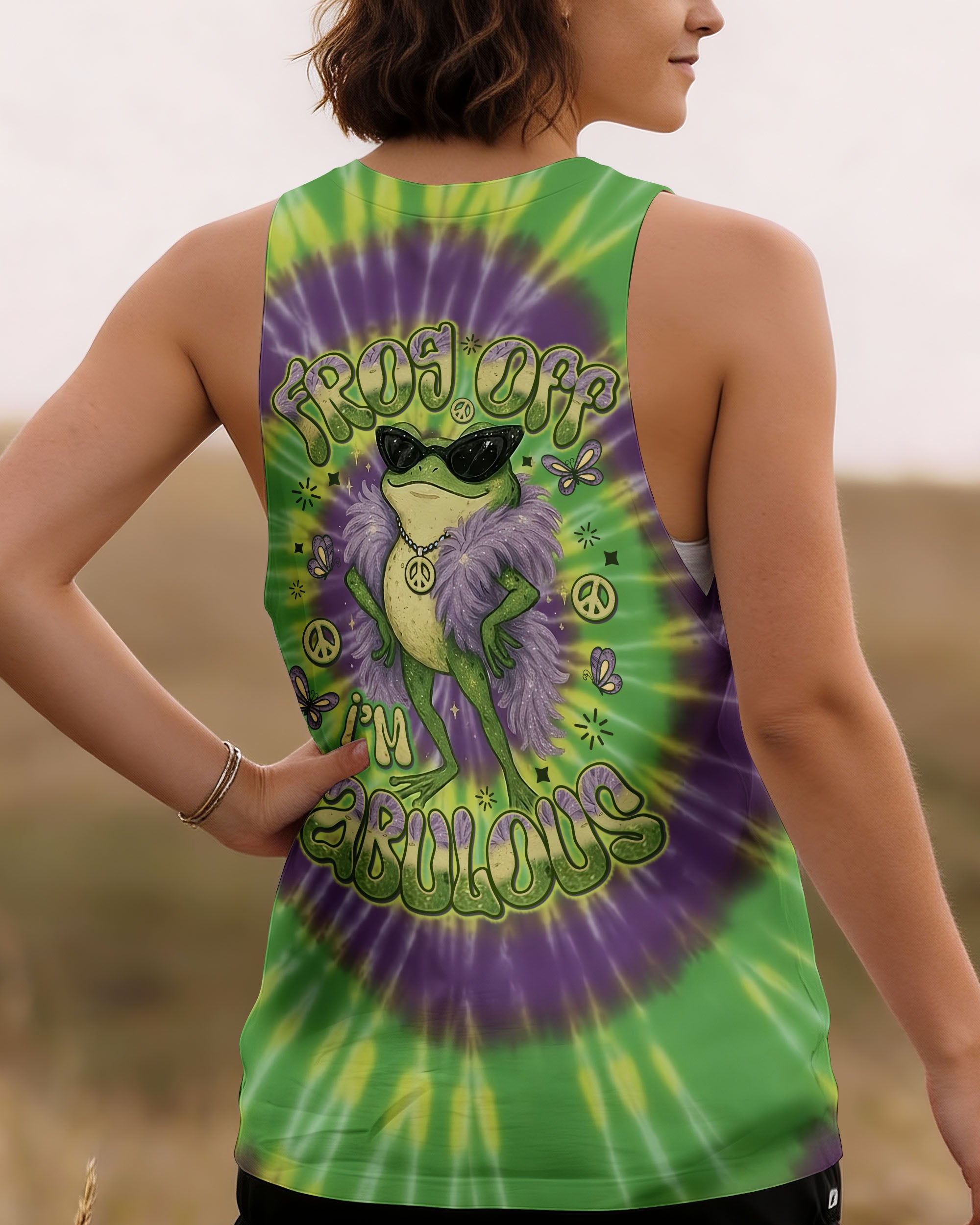 FROG OFF I'M FABULOUS SWIRL ALL OVER PRINT - TLNO2712251