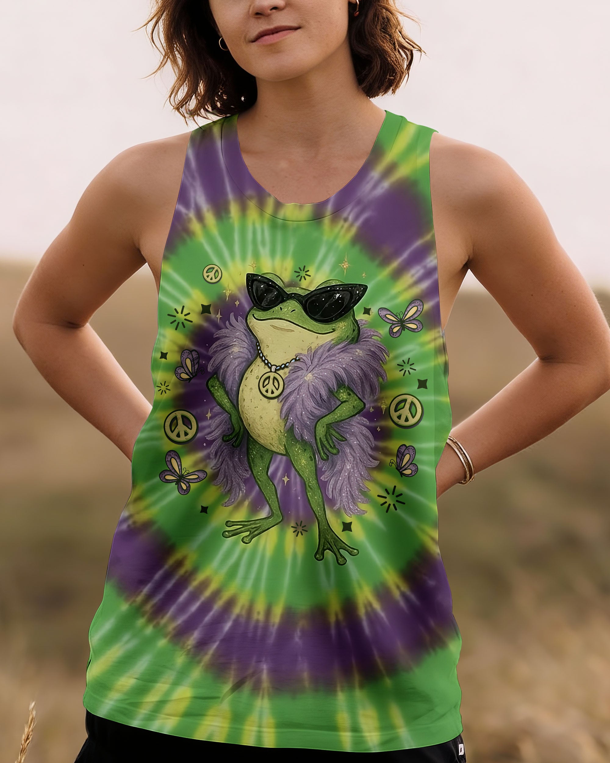 FROG OFF I'M FABULOUS SWIRL ALL OVER PRINT - TLNO2712251