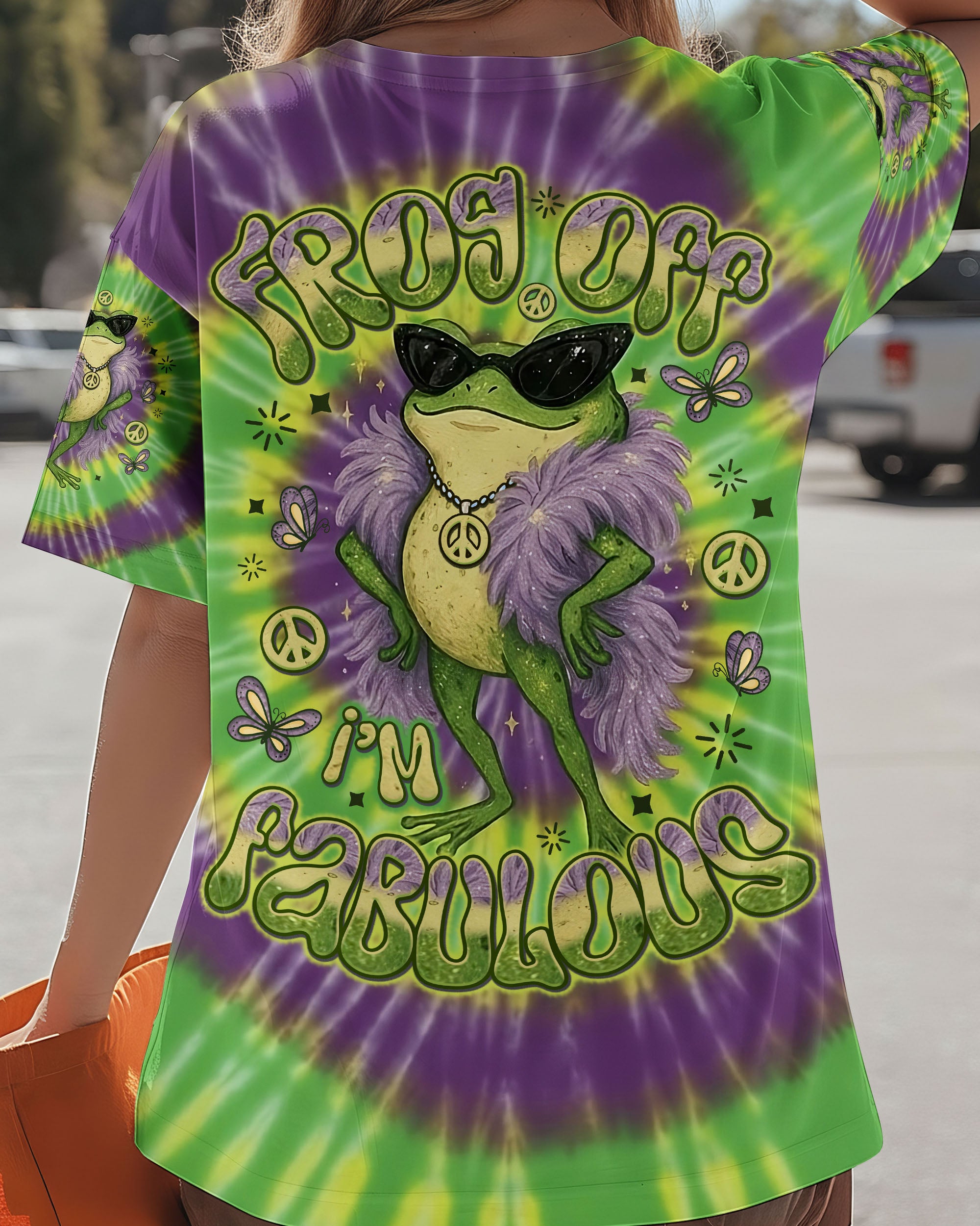 FROG OFF I'M FABULOUS SWIRL ALL OVER PRINT - TLNO2712251
