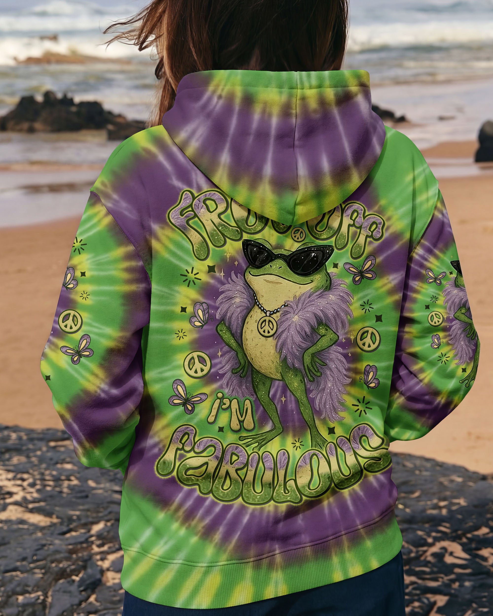 FROG OFF I'M FABULOUS SWIRL ALL OVER PRINT - TLNO2712251