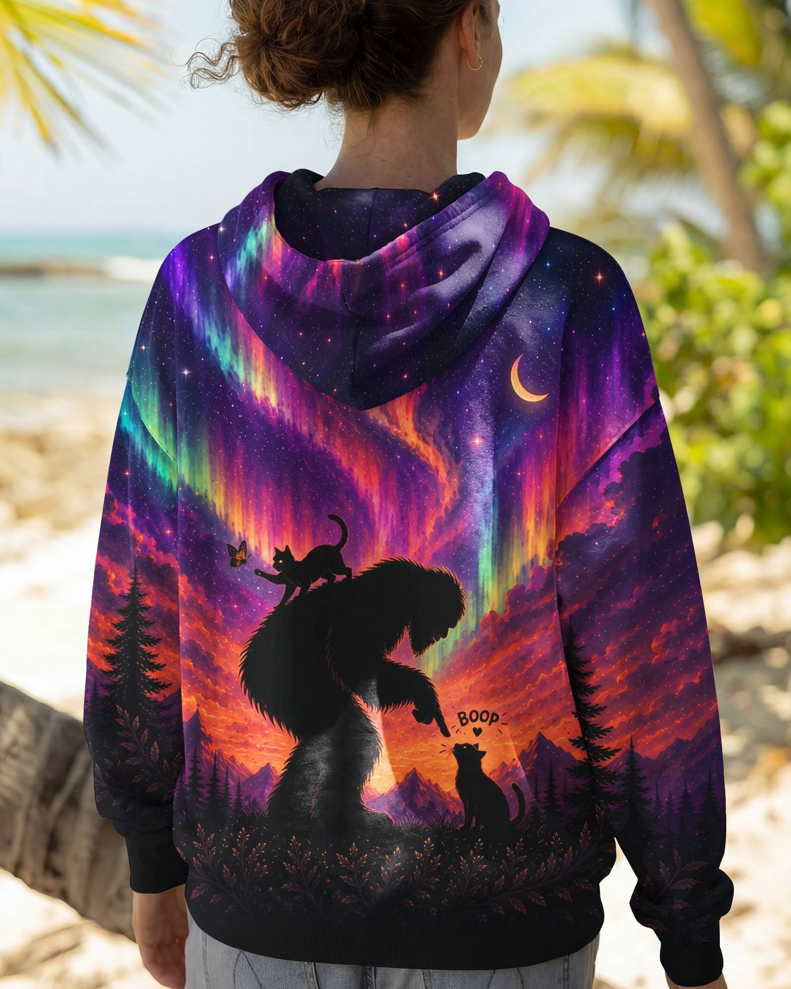 BOOP BIGFOOT CAT AURORA ALL OVER PRINT  - TLNO2805263
