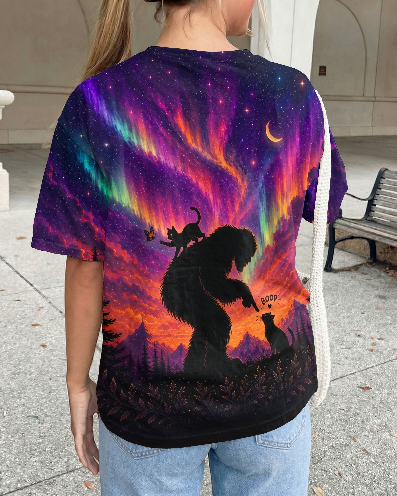 BOOP BIGFOOT CAT AURORA ALL OVER PRINT  - TLNO2805263
