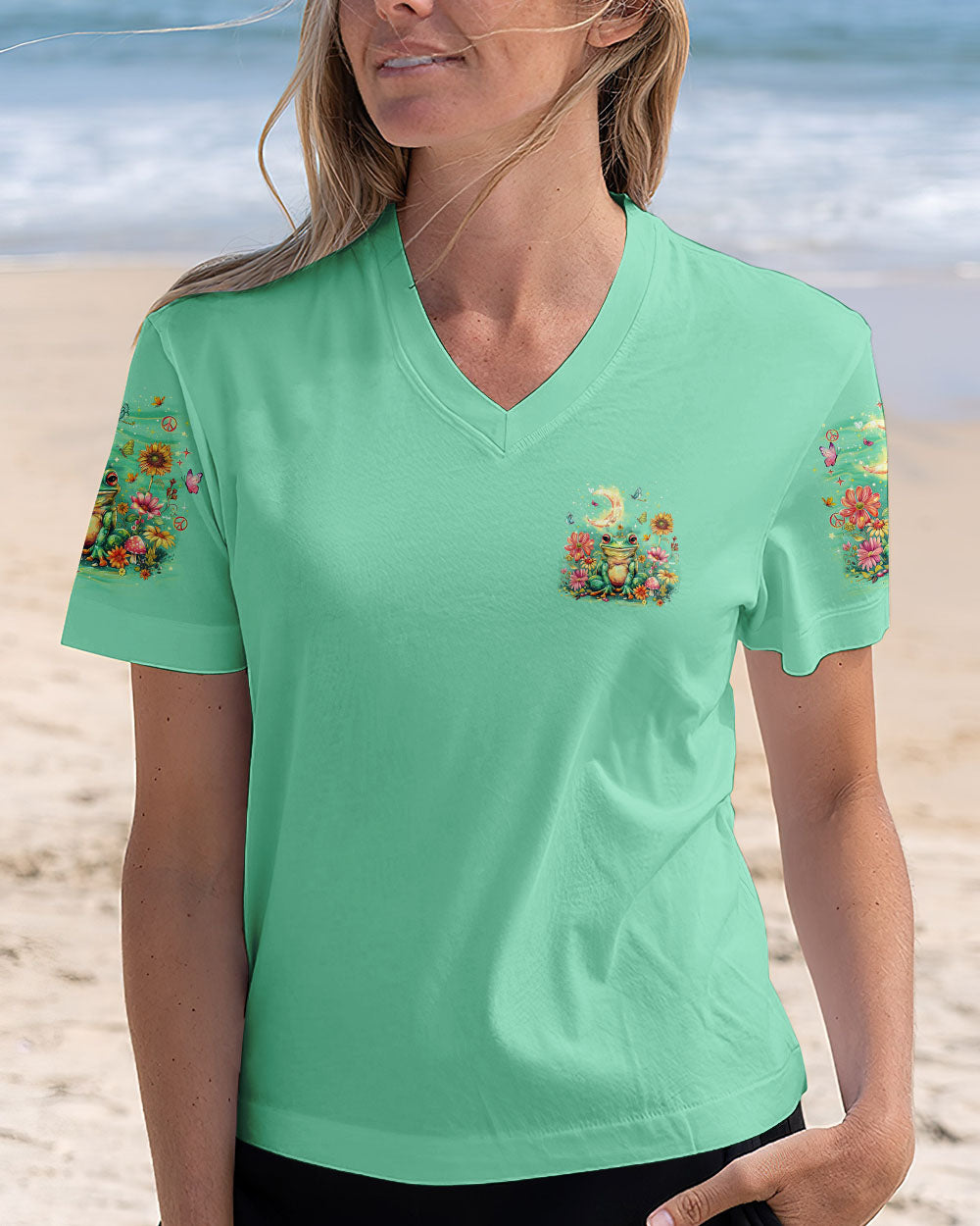 BE YOU THE WORLD WILL ADJUST FROG ALL OVER PRINT  - TLNO2811243