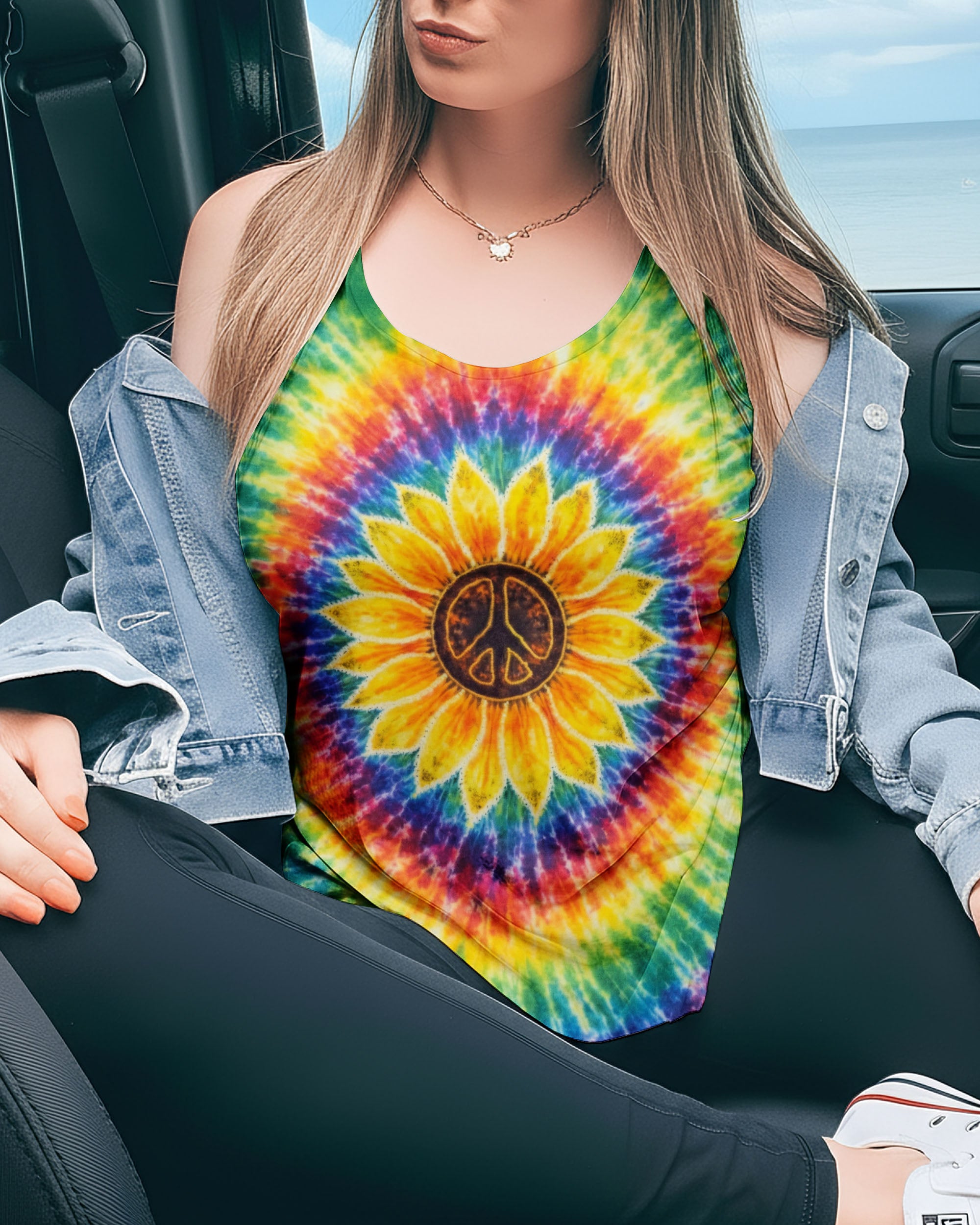 SUNFLOWER SWIRL ALL OVER PRINT - TLNO2912251