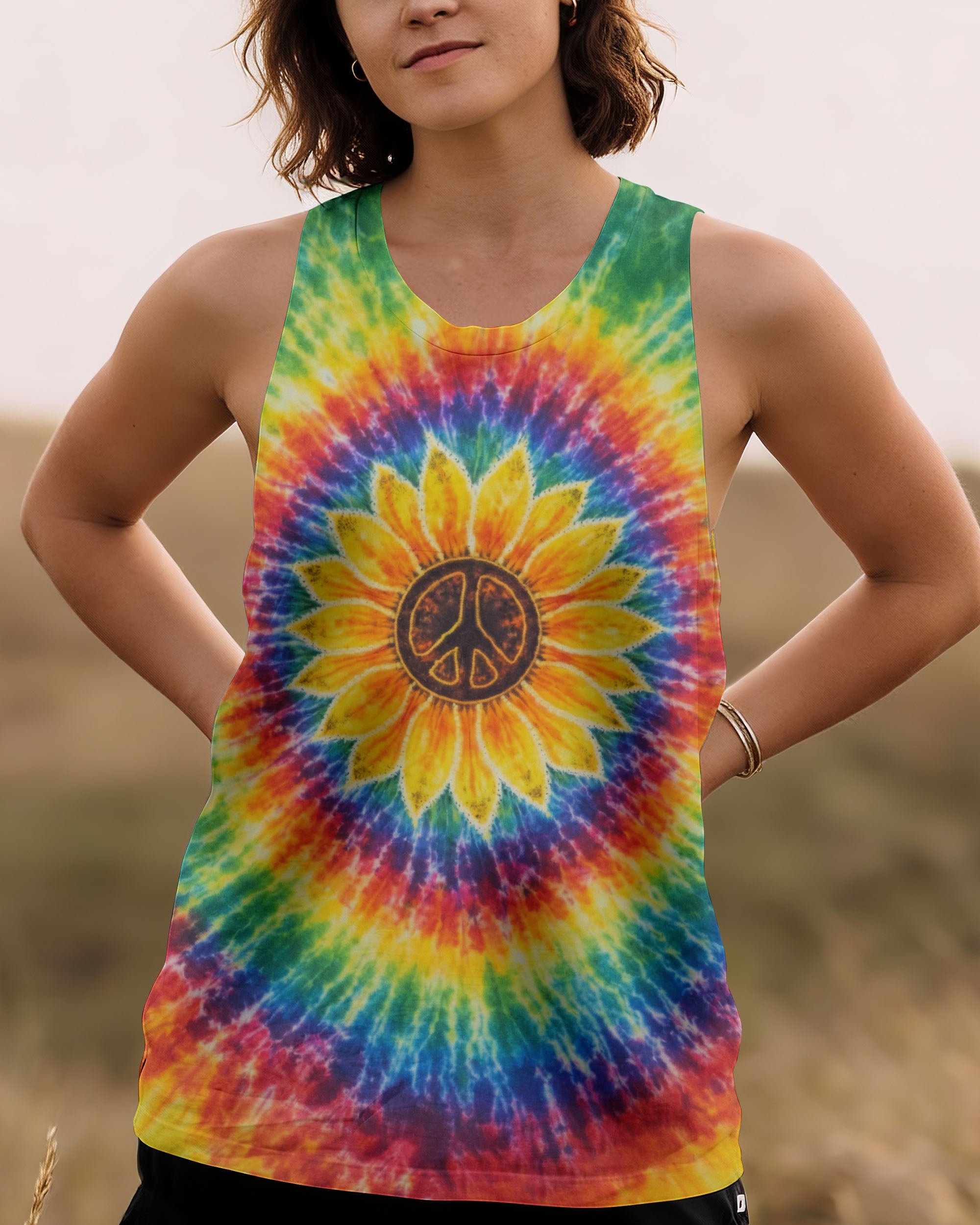 SUNFLOWER SWIRL ALL OVER PRINT - TLNO2912251