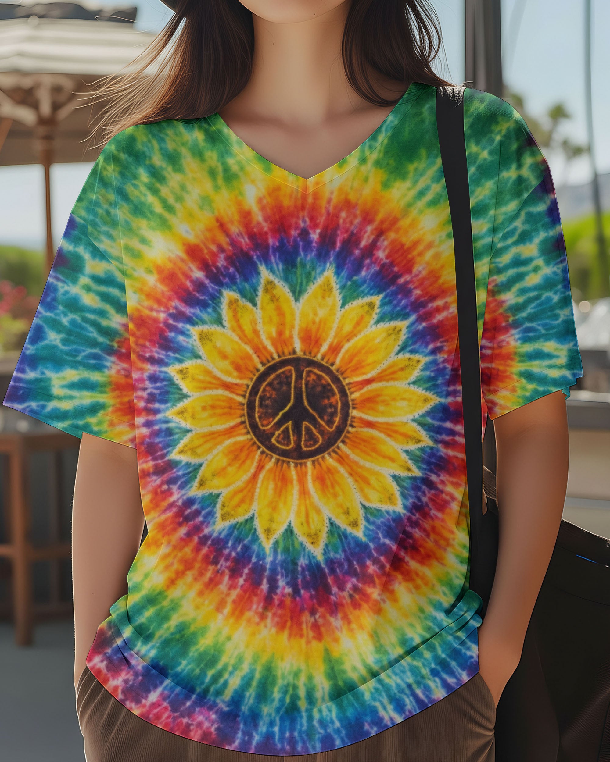 SUNFLOWER SWIRL ALL OVER PRINT - TLNO2912251