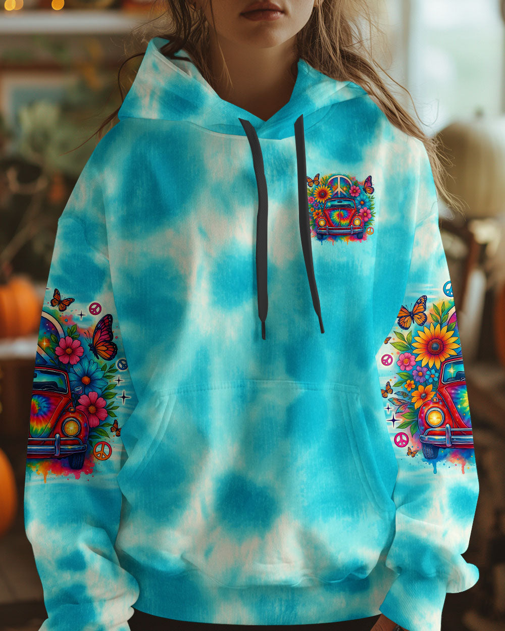 RUNNING AGAINST THE WIND CAR TIE DYE ALL OVER PRINT - TLNO3005251