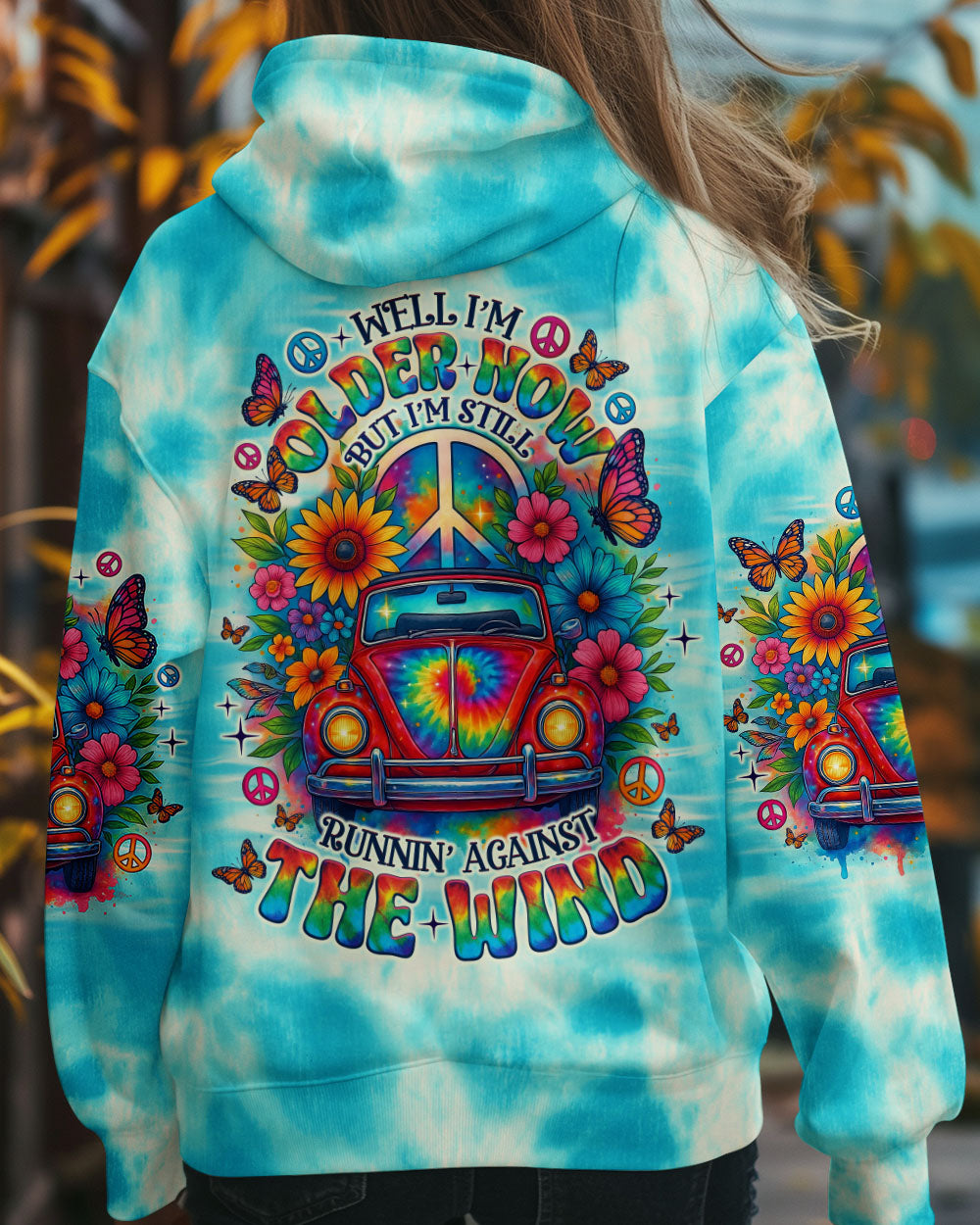 RUNNING AGAINST THE WIND CAR TIE DYE ALL OVER PRINT - TLNO3005251