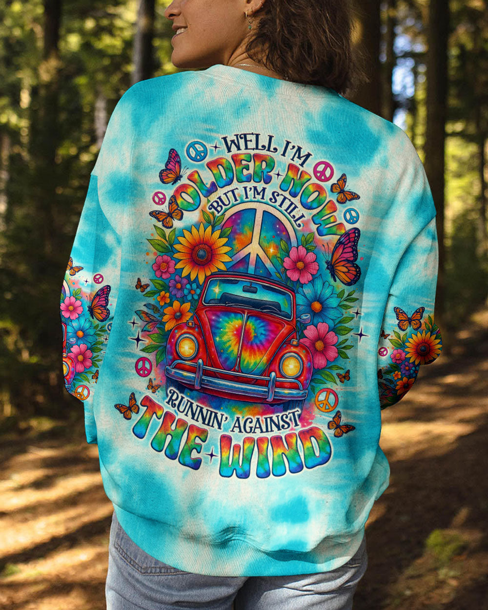 RUNNING AGAINST THE WIND CAR TIE DYE ALL OVER PRINT - TLNO3005251
