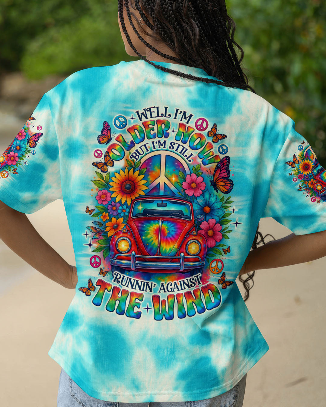 RUNNING AGAINST THE WIND CAR TIE DYE ALL OVER PRINT - TLNO3005251
