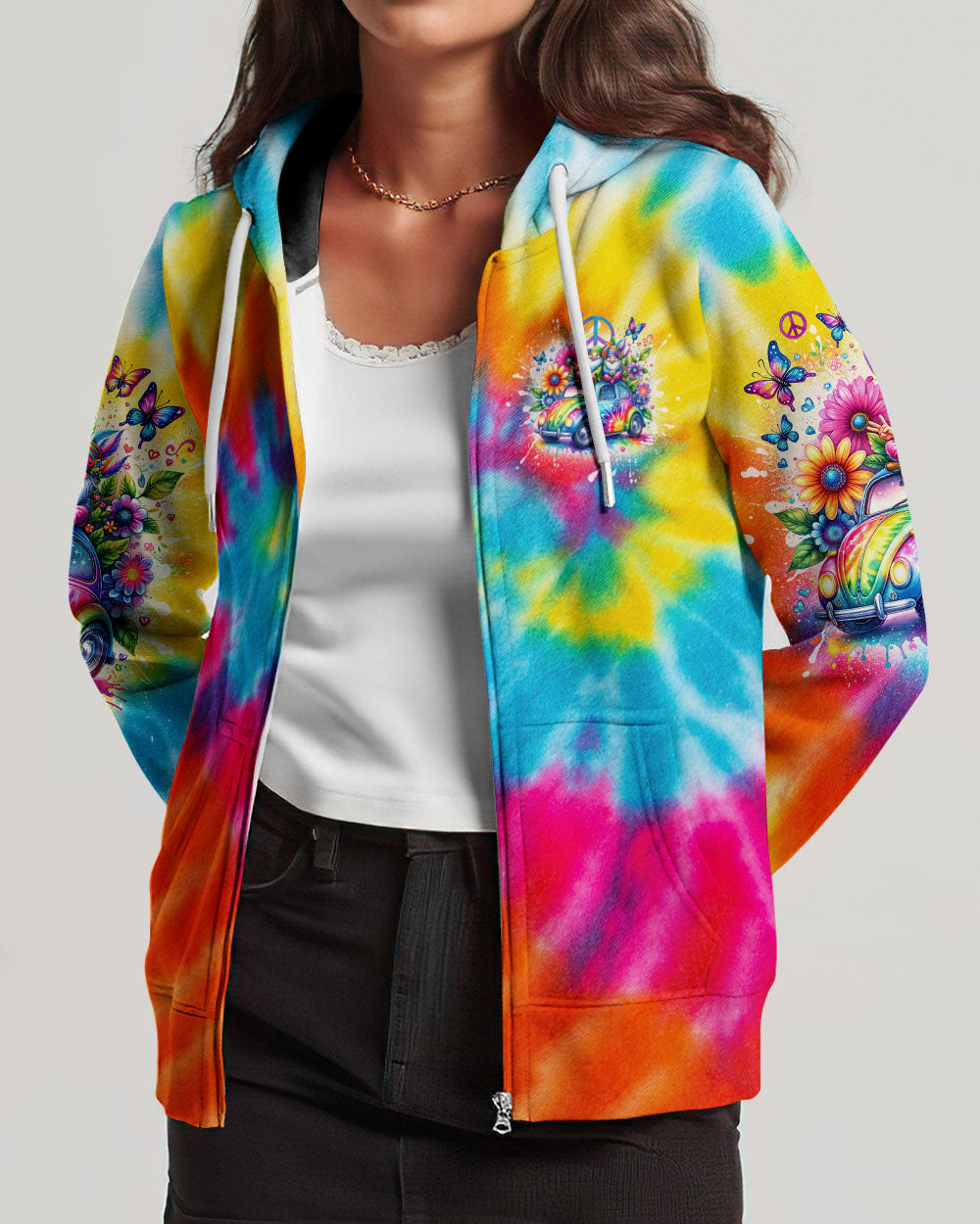 RUNNING AGAINST THE WIND GNOME TIE DYE ALL OVER PRINT - TLNO3101241