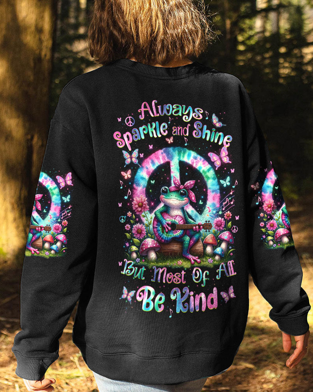 ALWAYS SPARKLE AND SHINE FROG ALL OVER PRINT - TLNO506246