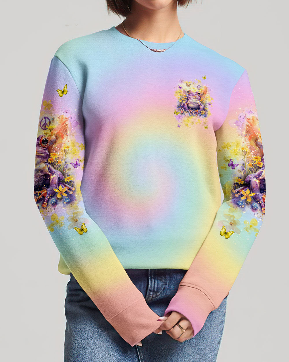 I BELIEVE THERE ARE ANGELS AMONG US FROG WINGS ALL OVER PRINT - TLNT0103244