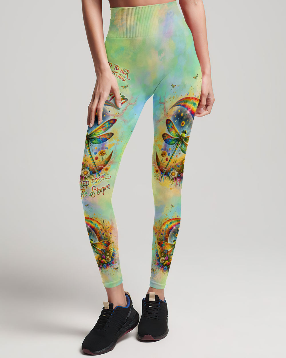 I AM THE STORM DRAGONFLY CRESCENT MOON FLORAL ALL OVER PRINT - TLNT0112232