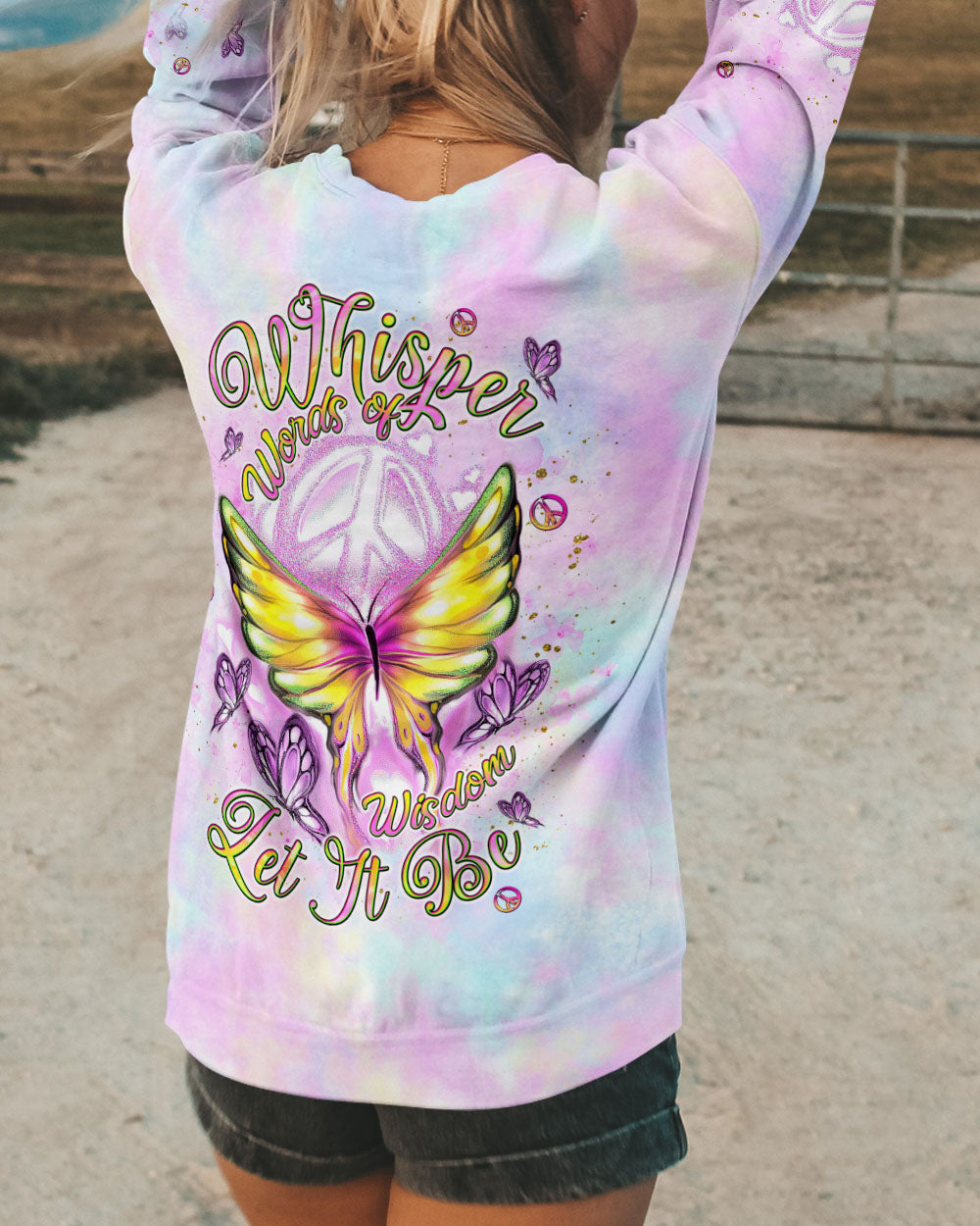 WHISPER WORDS OF WISDOM BUTTERFLY ALL OVER PRINT - TLNT0410242