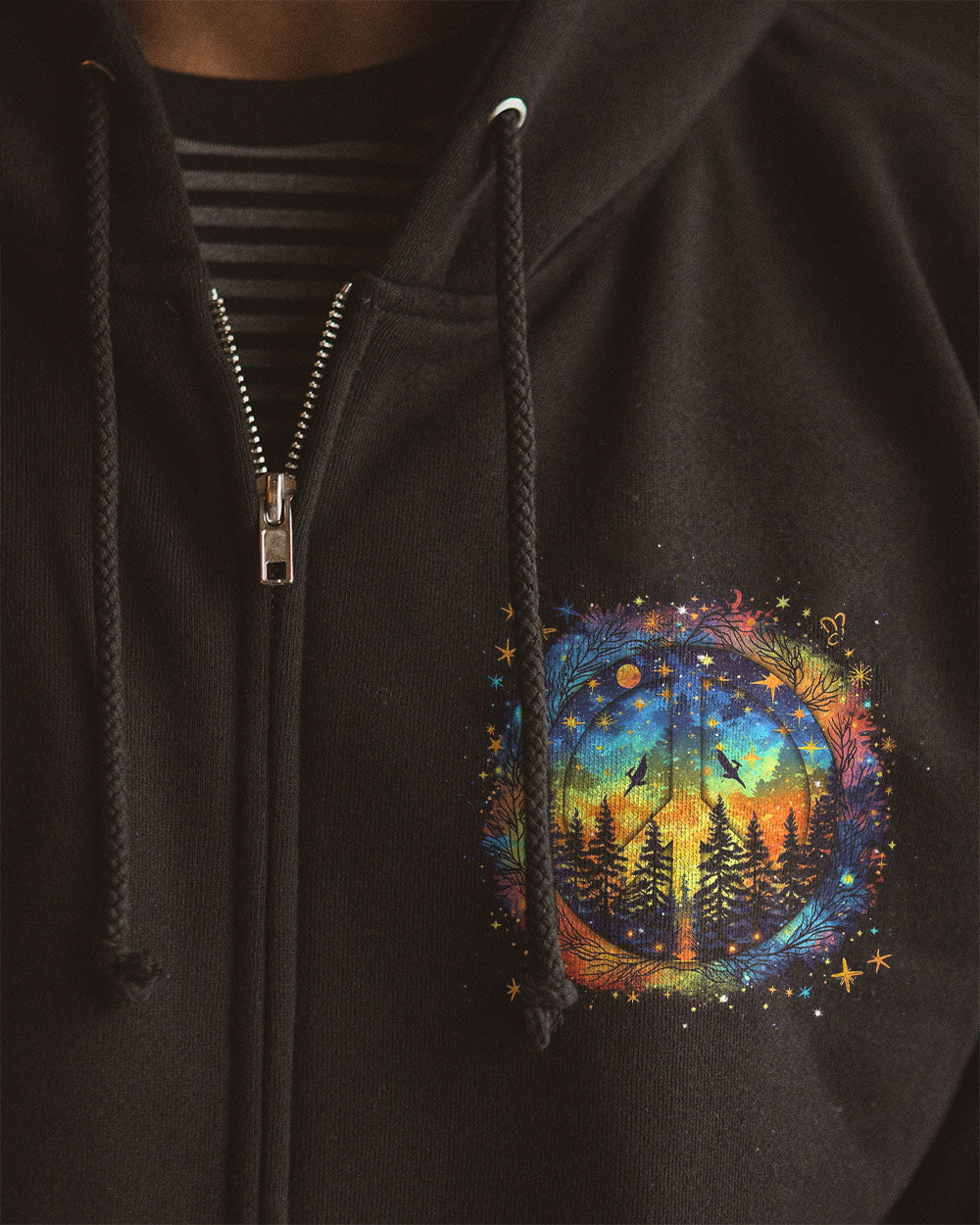 PEACE Y'ALL FOREST COLORFUL ALL OVER PRINT - TLNT0507233