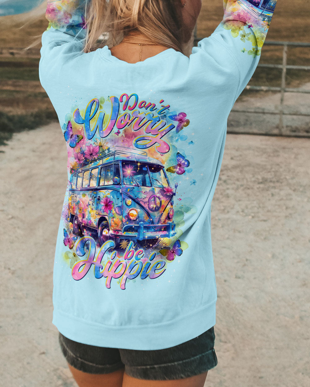DON'T WORRY BE HIPPIE ALL OVER PRINT - TLNT0603245