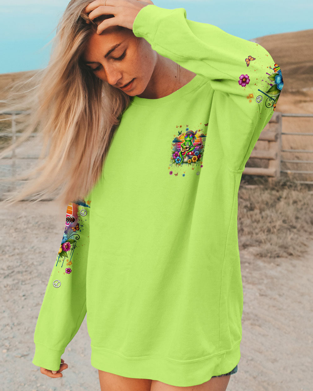 JUST BREATHE FROG ALL OVER PRINT - TLNT0702253