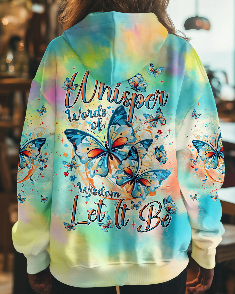 WHISPER WORDS OF WISDOM BUTTERFLY ALL OVER PRINT - TLNT0803253