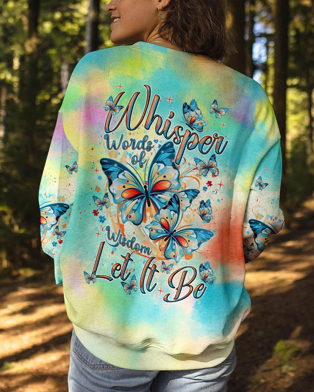 WHISPER WORDS OF WISDOM BUTTERFLY ALL OVER PRINT - TLNT0803253