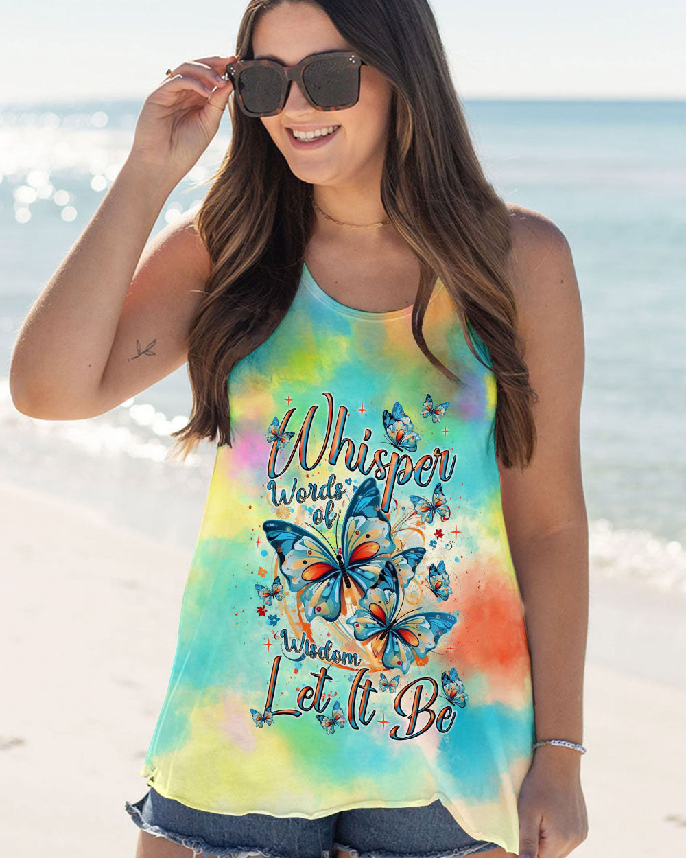 WHISPER WORDS OF WISDOM BUTTERFLY ALL OVER PRINT - TLNT0803253