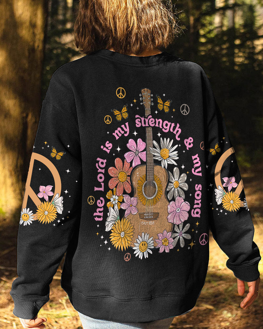 THE LORD IS MY STRENGTH GUITAR ALL OVER PRINT - TLNT0808231