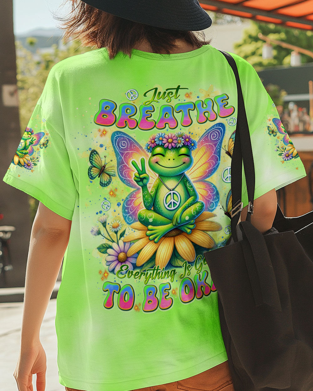 JUST BREATHE FROG ALL OVER PRINT  - TLNT0901253