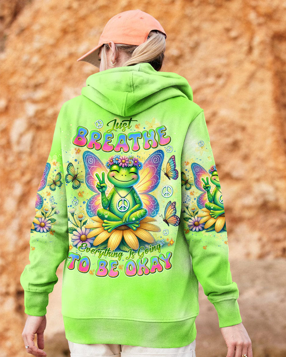 JUST BREATHE FROG ALL OVER PRINT  - TLNT0901253