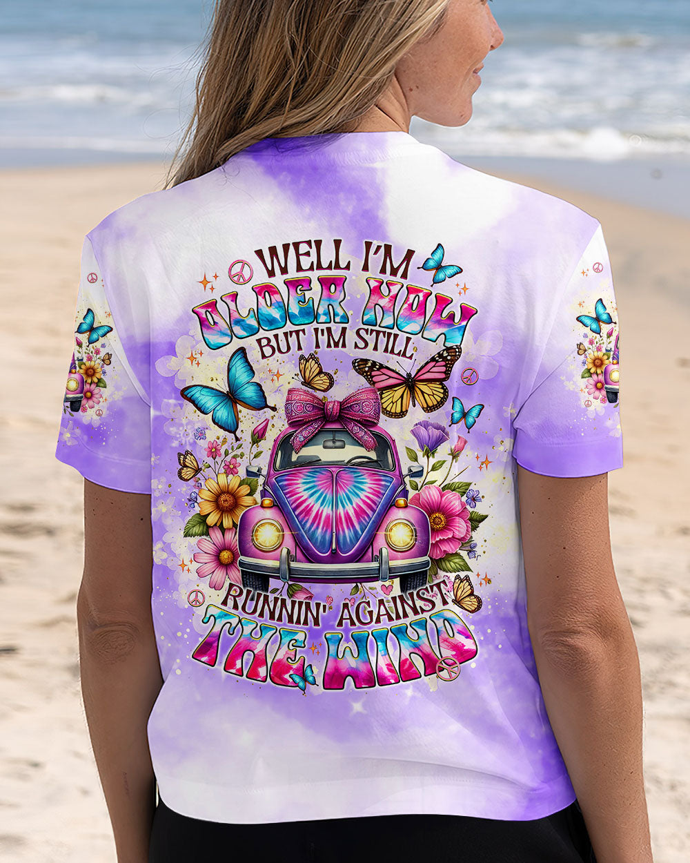 RUNNING AGAINST THE WIND CAR TIE DYE ALL OVER PRINT  - TLNT0904253