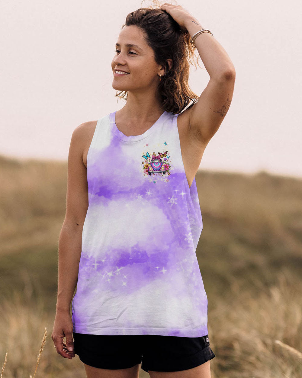 RUNNING AGAINST THE WIND CAR TIE DYE ALL OVER PRINT  - TLNT0904253