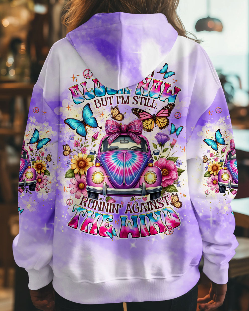 RUNNING AGAINST THE WIND CAR TIE DYE ALL OVER PRINT  - TLNT0904253