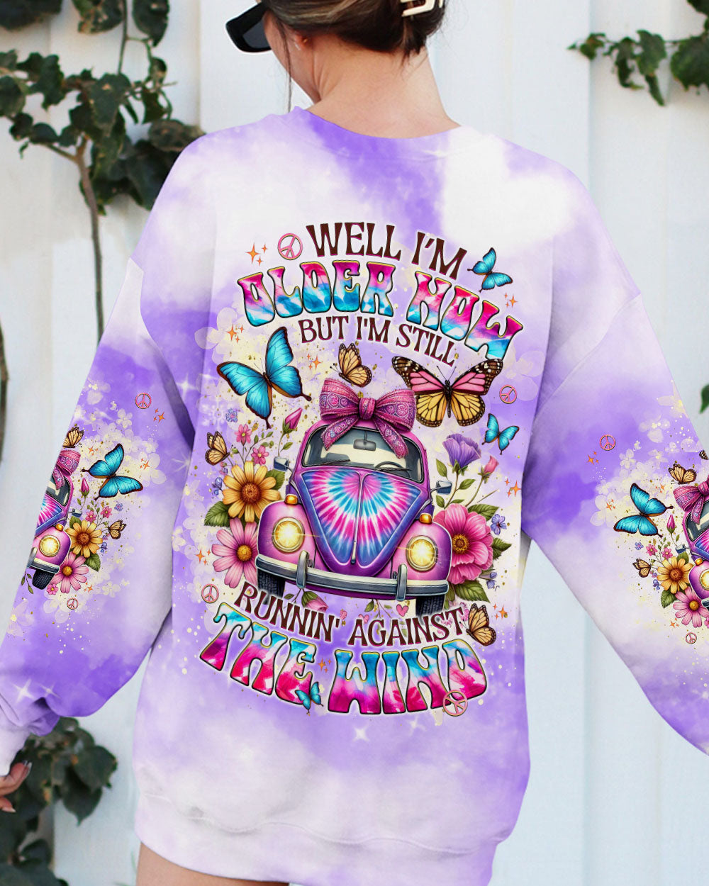 RUNNING AGAINST THE WIND CAR TIE DYE ALL OVER PRINT  - TLNT0904253