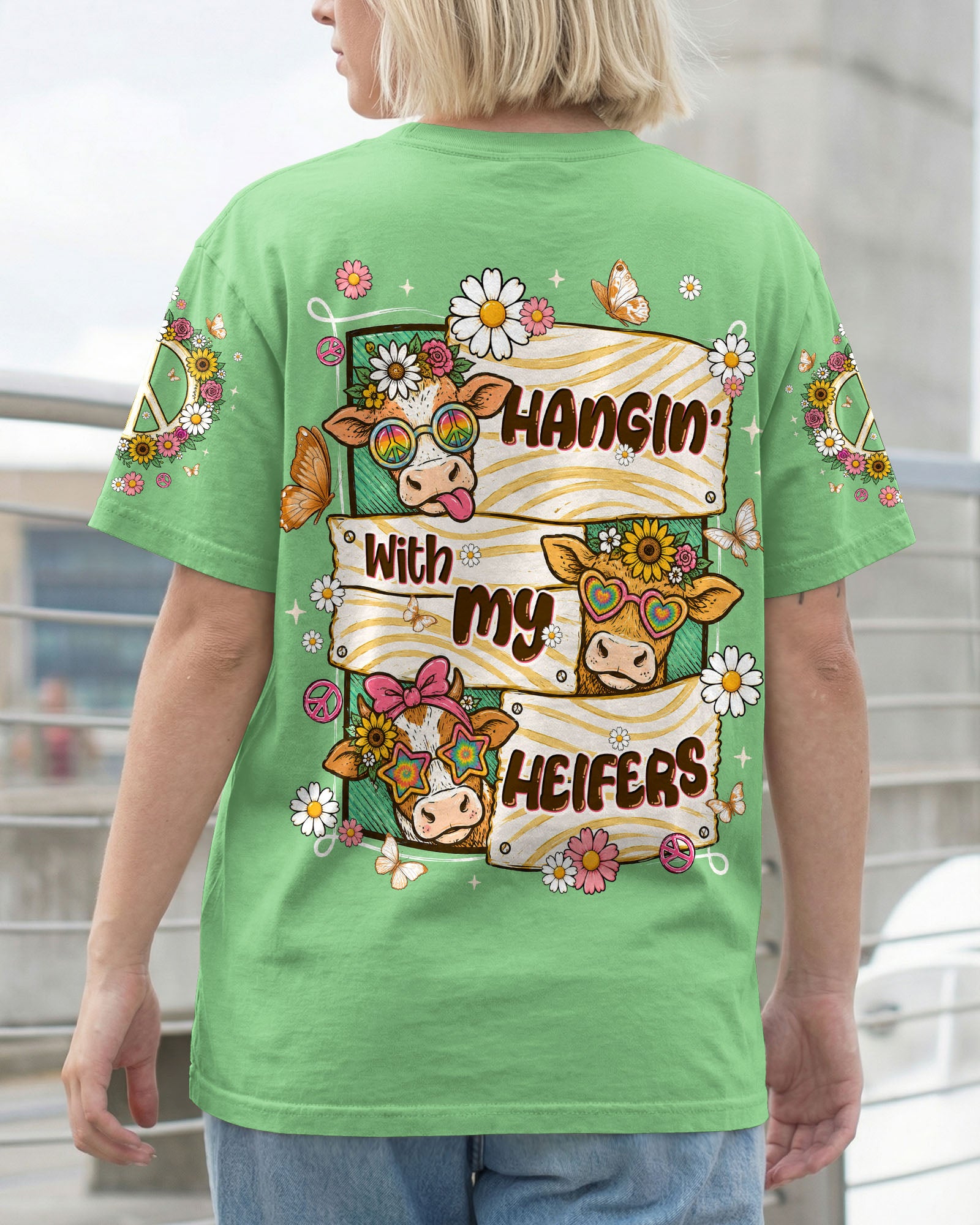 HANGIN' WITH MY HEIFERS HIGHLAND COW ALL OVER PRINT - TLNT0907261