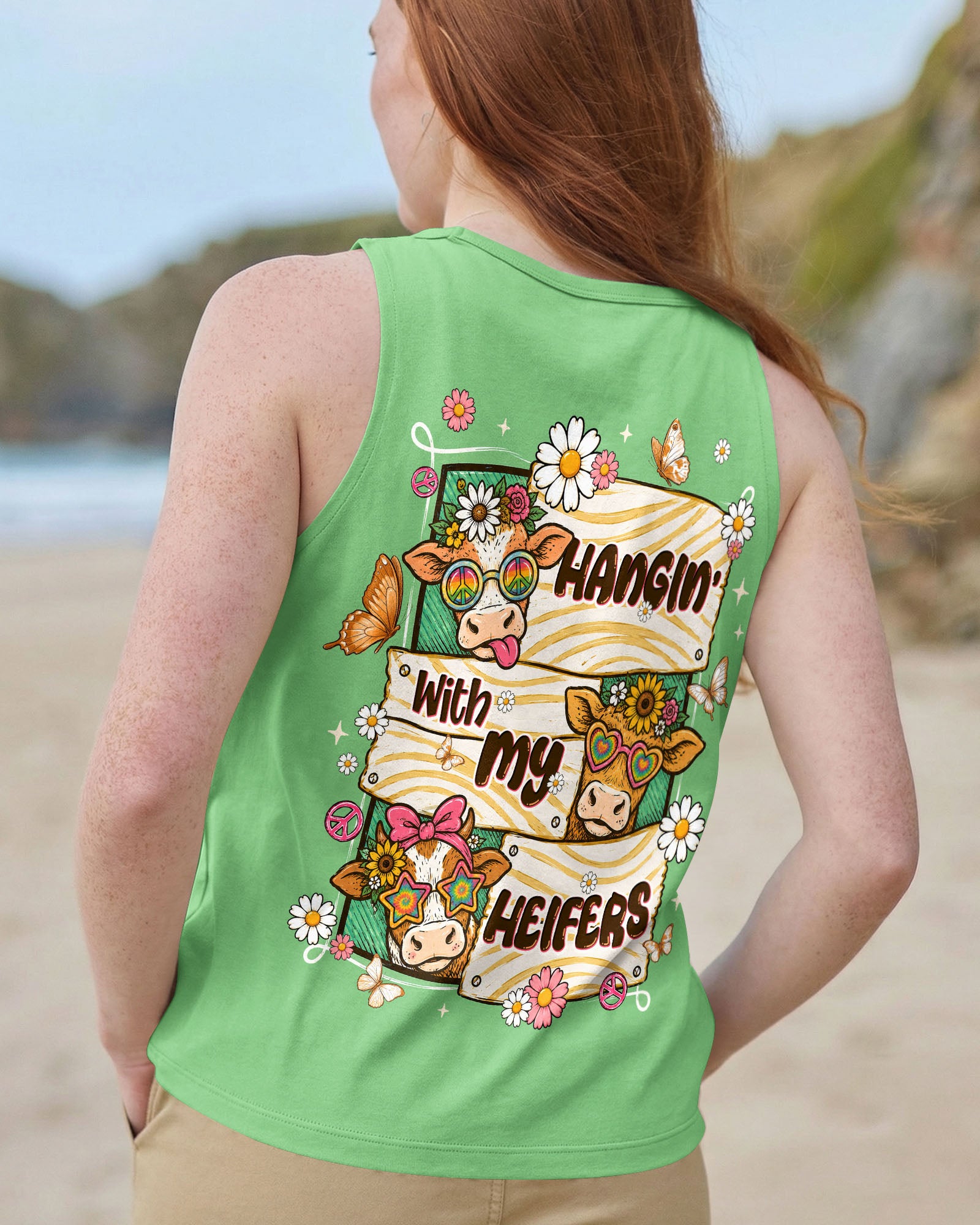 HANGIN' WITH MY HEIFERS HIGHLAND COW ALL OVER PRINT - TLNT0907261