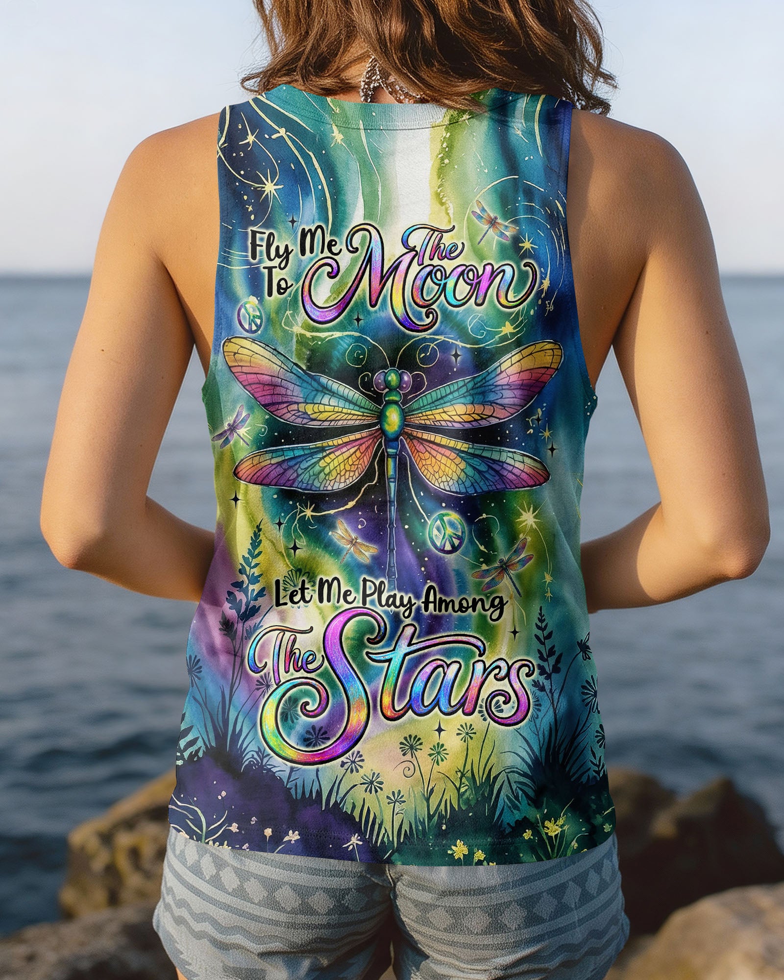 FLY ME TO THE MOON DRAGONFLY ALL OVER PRINT  - TLNT1004263