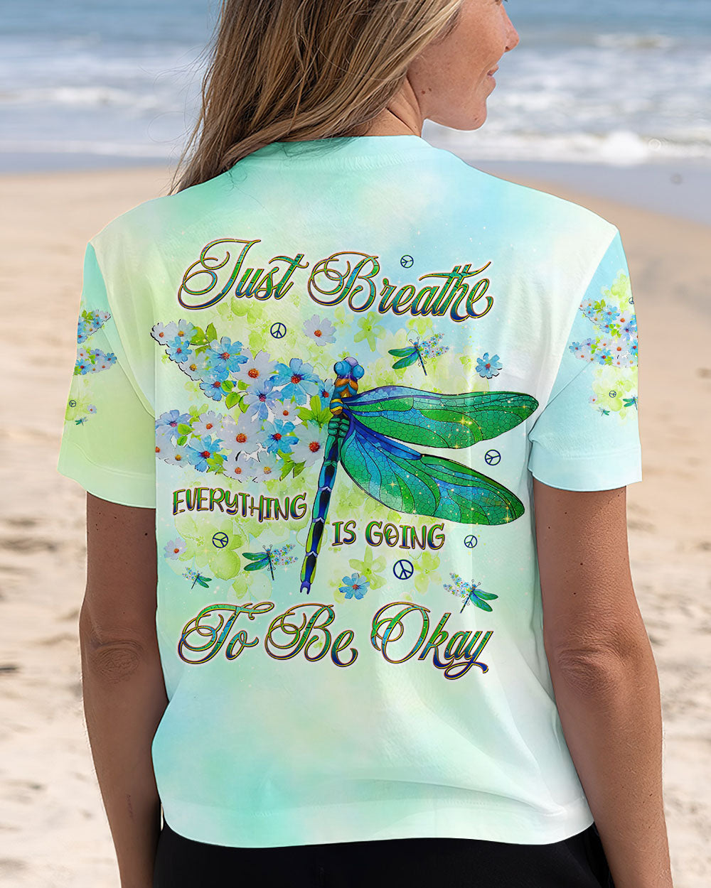 JUST BREATHE DRAGONFLY ALL OVER PRINT  - TLNT1010243