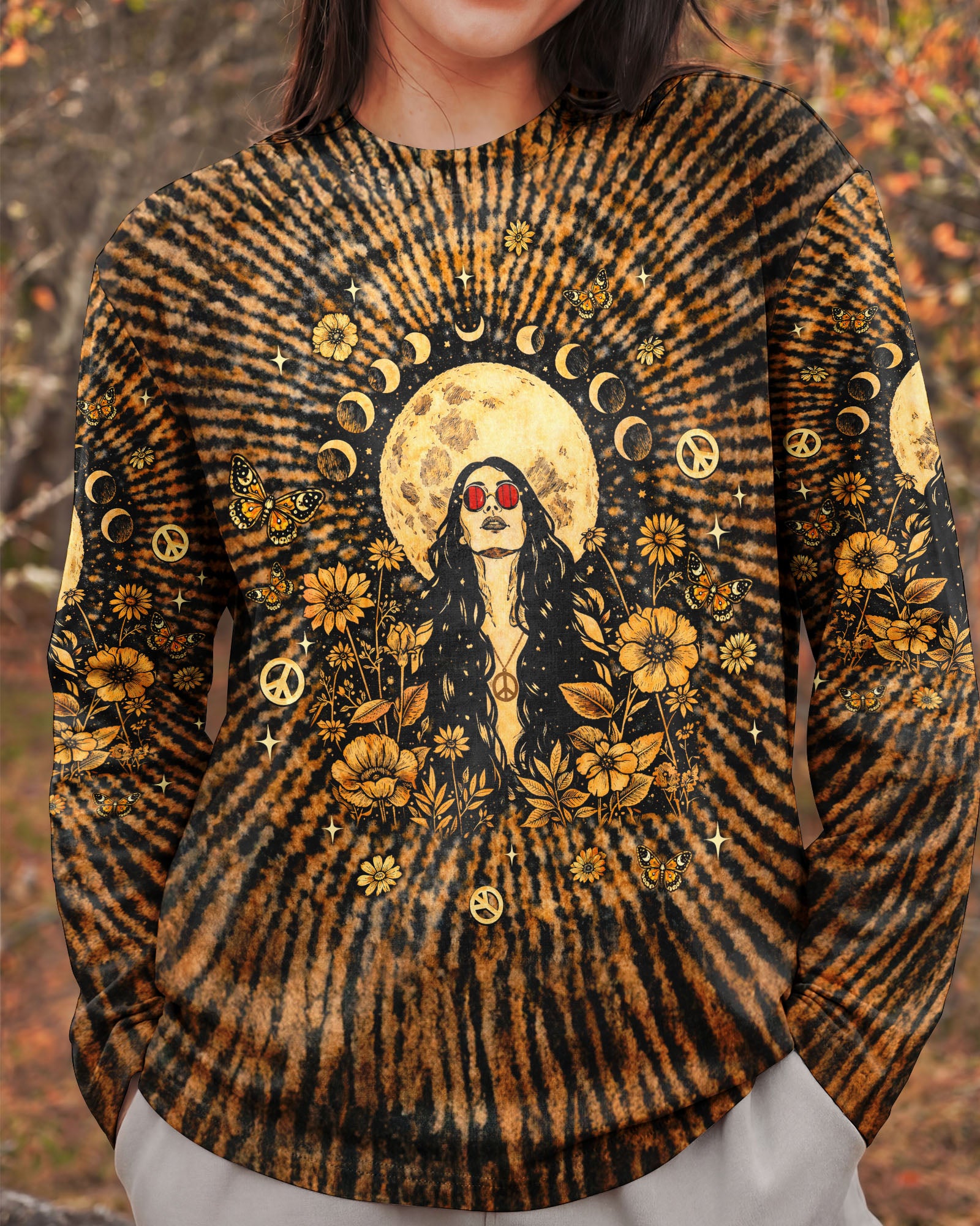 STAY WILD MOON CHILD HIPPIE GIRL SWIRL ALL OVER PRINT - TLNT1102261