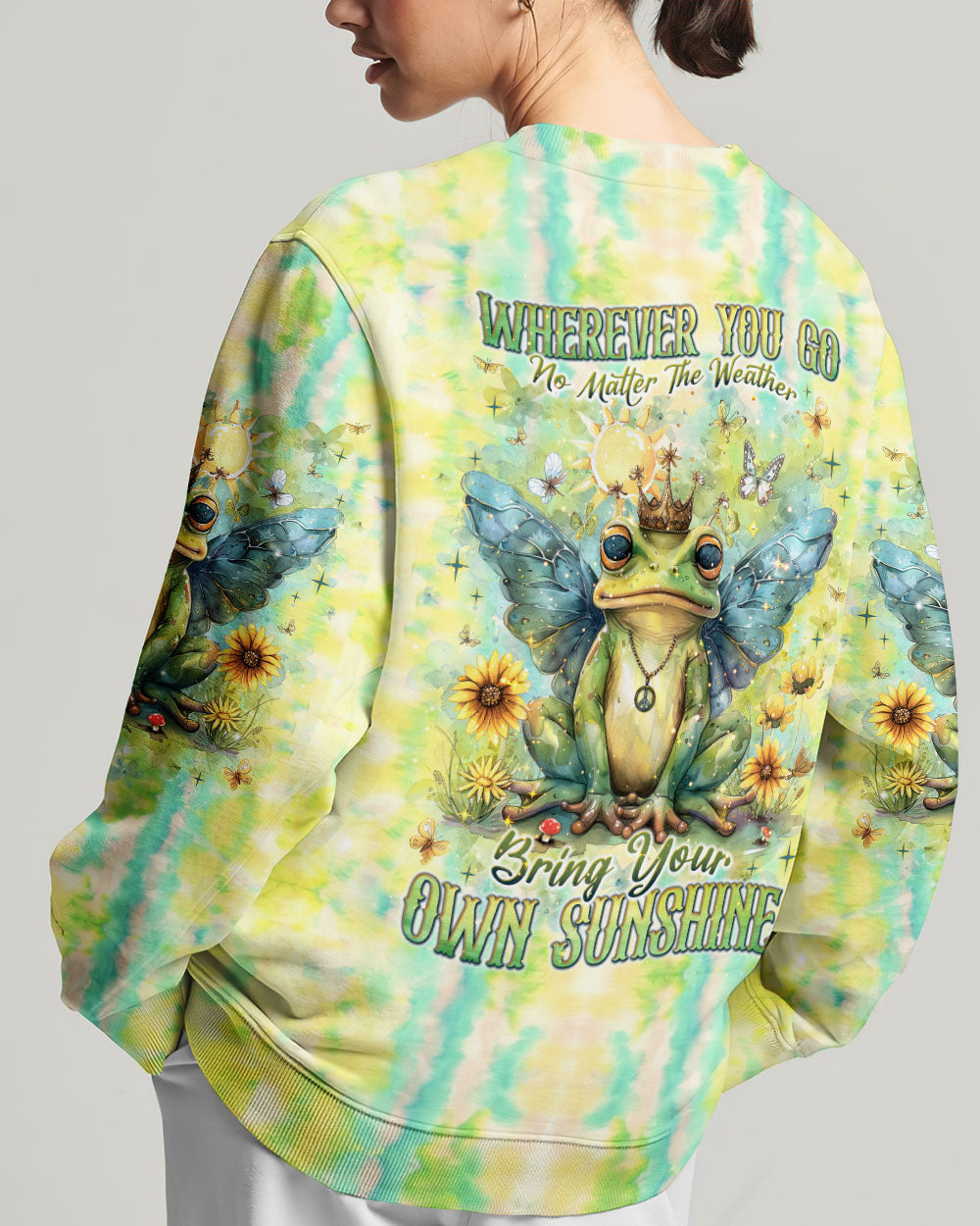 BRING YOUR OWN SUNSHINE FROG ALL OVER PRINT - TLNT1204243