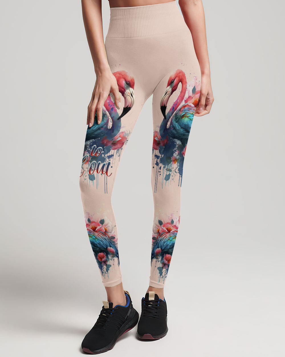 BORN TO STAND OUT FLAMINGO ALL OVER PRINT - TLNT1206232