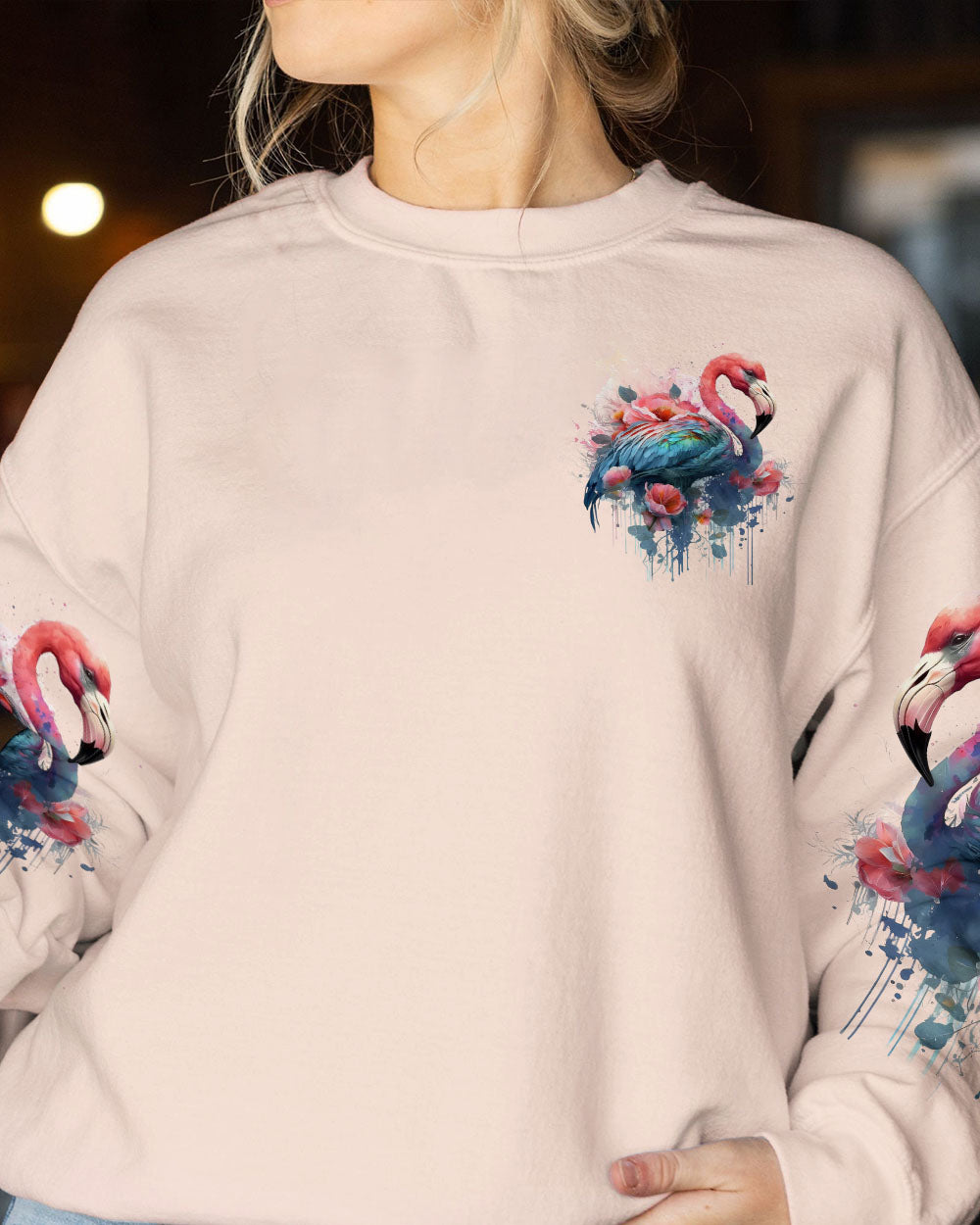 BORN TO STAND OUT FLAMINGO ALL OVER PRINT - TLNT1206232