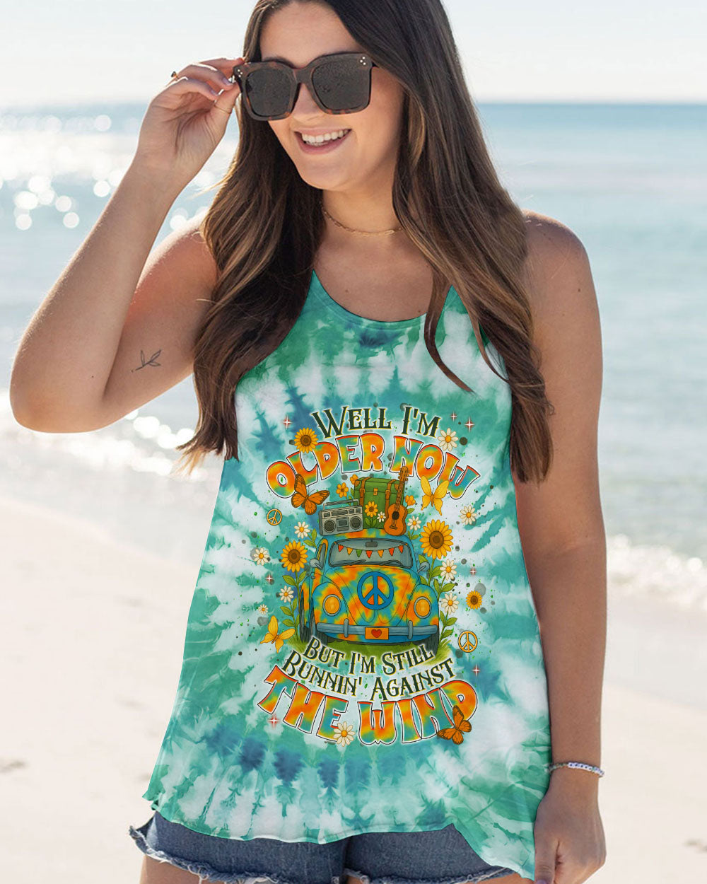 RUNNING AGAINST THE WIND CAR TIE DYE ALL OVER PRINT - TLNT1405253